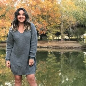 Grey Sweater Dress